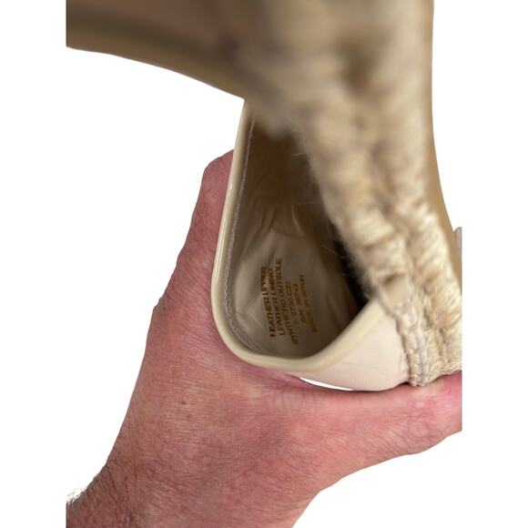 Tory Burch Eleanor Espadrilles size 7, missing back/ankle strap - Picture 8 of 9